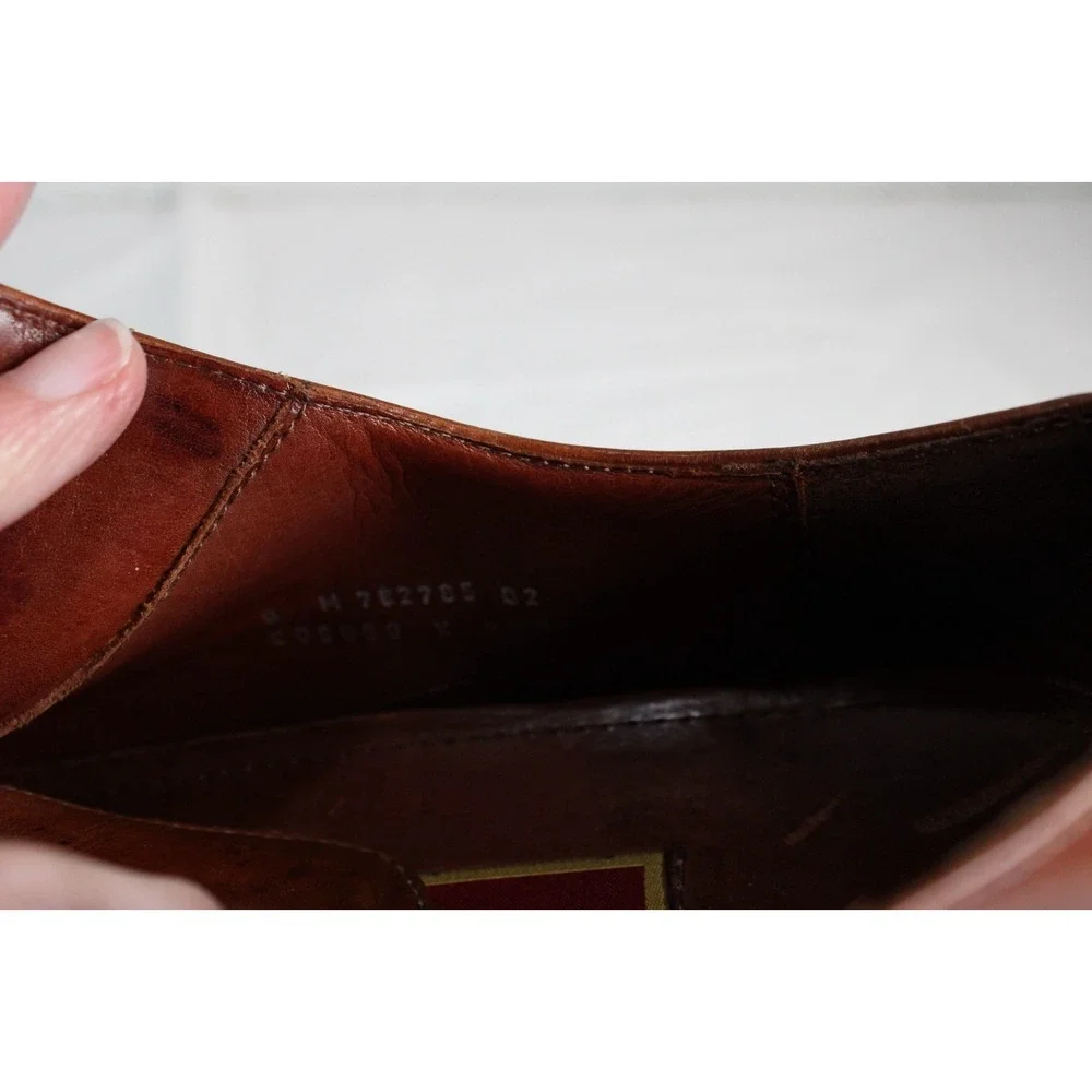 Cole Haan Mens Brown Leather Moc‎ Toe Derby Shoes N Air 9 M 762785